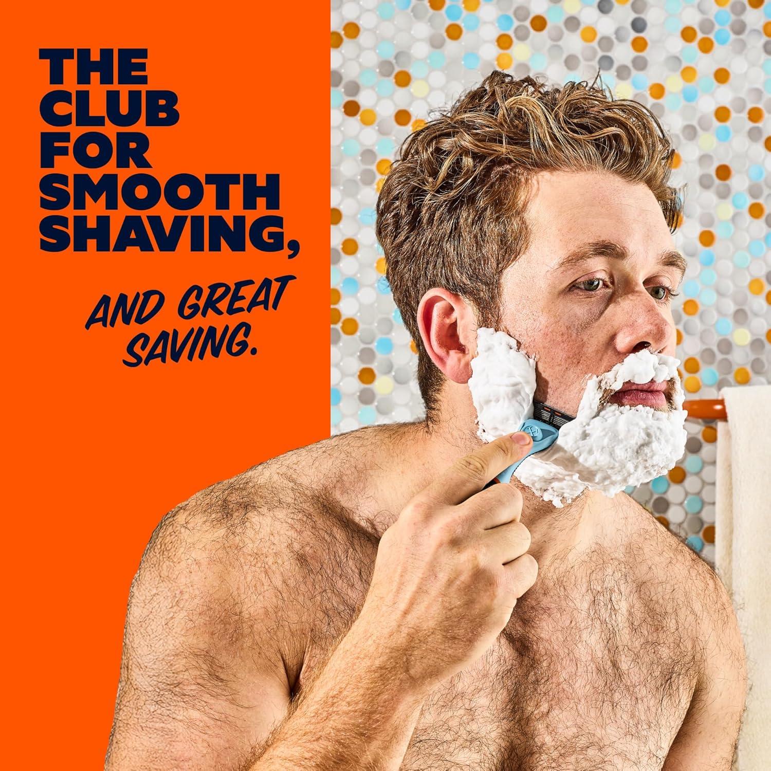 imageDollar Shave Club Travel Shave Set 4 Swift Rinse Refill Cartridges 1 Handle Black 1 Razor CoverBlue