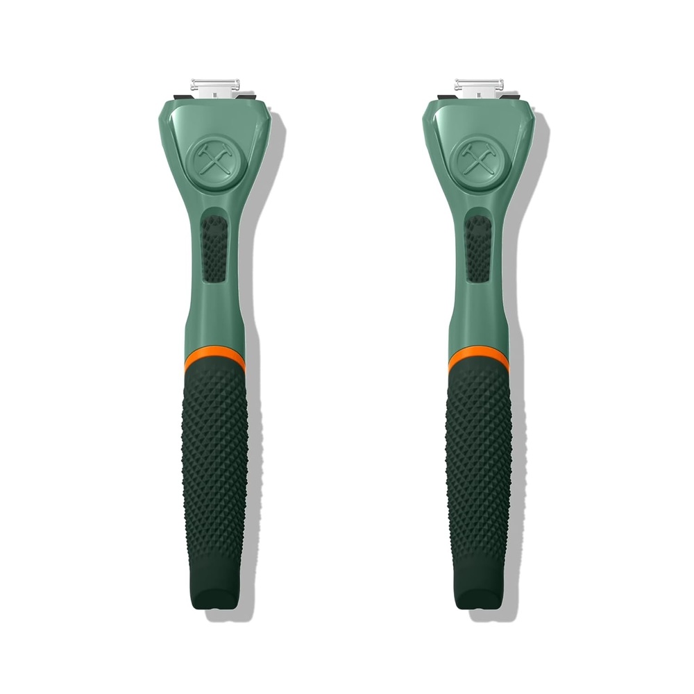 image:imageDollar Shave Club For Women  Maroon Wavy Grip Handle 2 Pack  Lightweight Ergonomic Handles for Every Curve Corner and Tricky Spot  Razors for Women Womens Razors for ShavingGreen
